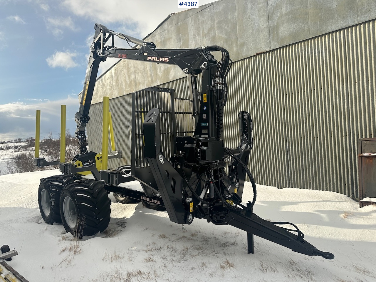 2023 Palms u12 timber trailer w/ Palms 5,85 krane. Never used. - Holzanhänger: das Bild 1 2023 Palms u12 timber trailer w/ Palms 5,85 krane. Never used. - Holzanhänger: das Bild 1