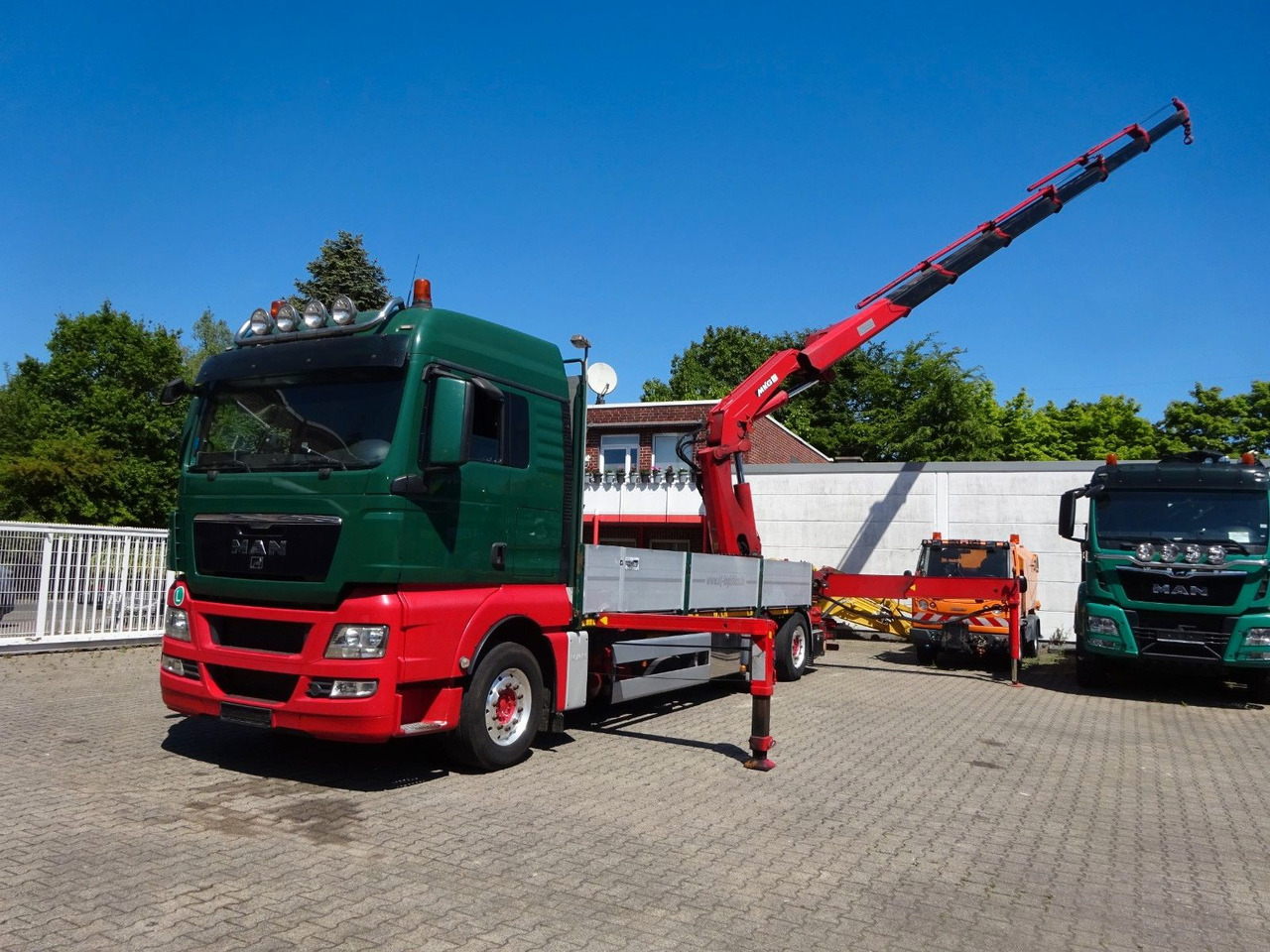 MAN 26.480 TGX + MKG HLK531 Kran +Lift-Lenkachse - Pritsche LKW, Autokran: das Bild 5 MAN 26.480 TGX + MKG HLK531 Kran +Lift-Lenkachse - Pritsche LKW, Autokran: das Bild 5