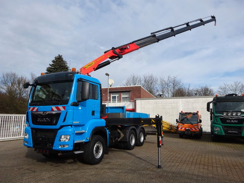 MAN 28.460 TGS Pritsche + PK 34002 Kran 6x4 - Autokran, Pritsche LKW: das Bild 1 MAN 28.460 TGS Pritsche + PK 34002 Kran 6x4 - Autokran, Pritsche LKW: das Bild 1