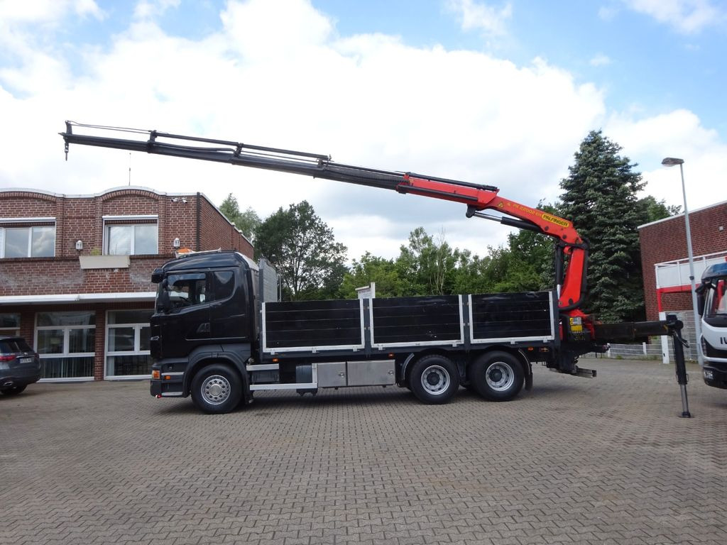 Scania R620 V8 Pritsche + PALFINGER 22002EH Kran Scania R620 V8 Pritsche + PALFINGER 22002EH Kran - Autokran, Pritsche LKW: das Bild 1 Scania R620 V8 Pritsche + PALFINGER 22002EH Kran Scania R620 V8 Pritsche + PALFINGER 22002EH Kran - Autokran, Pritsche LKW: das Bild 1