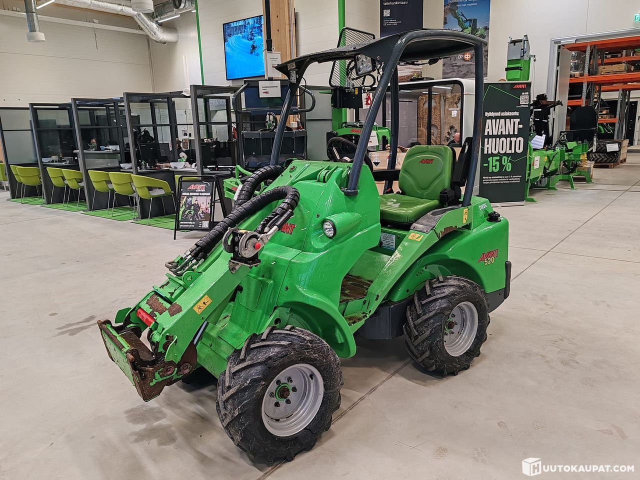 Avant 520 2014 – 2,035 h – running and drivable compact loader, Juva - Hoflader: das Bild 1 Avant 520 2014 – 2,035 h – running and drivable compact loader, Juva - Hoflader: das Bild 1