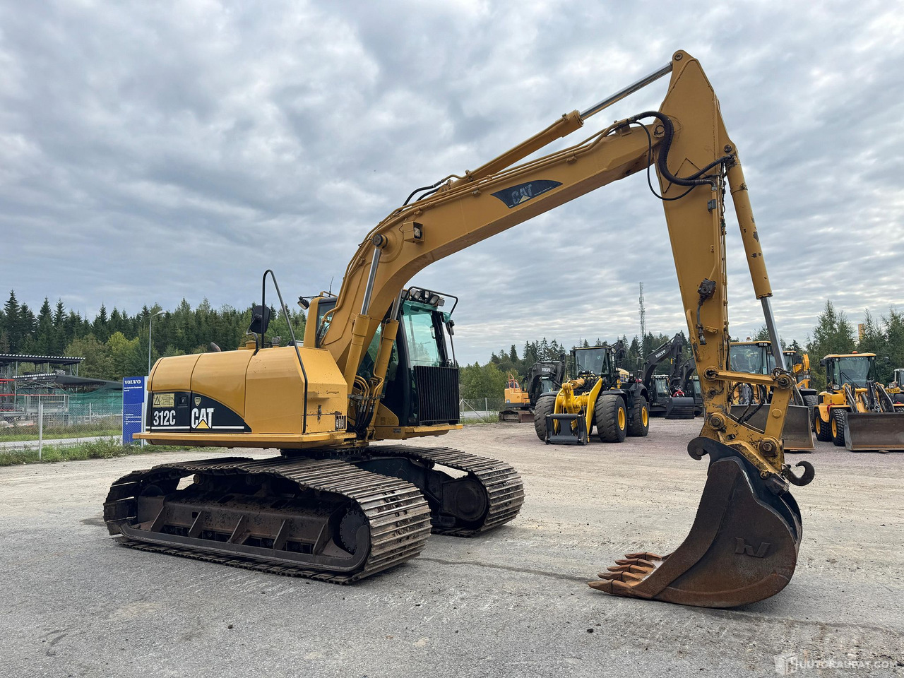 Baumaschine Caterpillar 312C Metsä alustainen Kaivinkone, Pirkkala: das Bild 6
