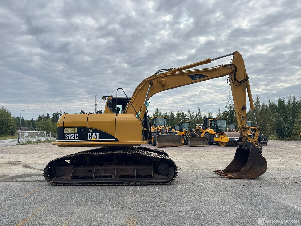 Baumaschine Caterpillar 312C Metsä alustainen Kaivinkone, Pirkkala: das Bild 7