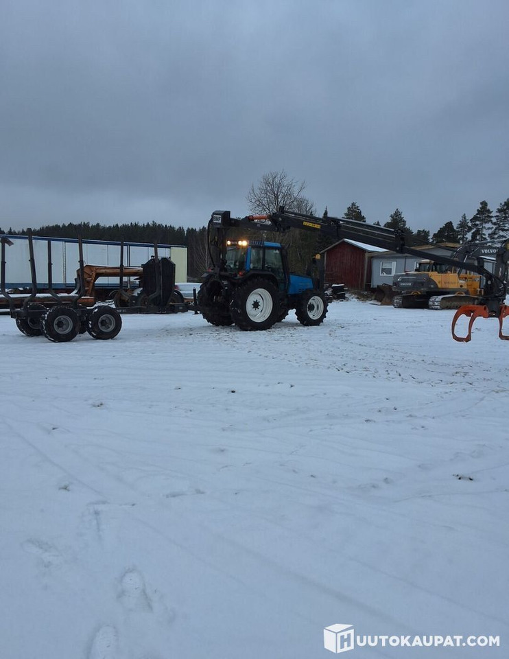 Valmet 6800 + PMF 850 crane + trailer BMF 9T, Leppävirta - Traktor: das Bild 5 Valmet 6800 + PMF 850 crane + trailer BMF 9T, Leppävirta - Traktor: das Bild 5