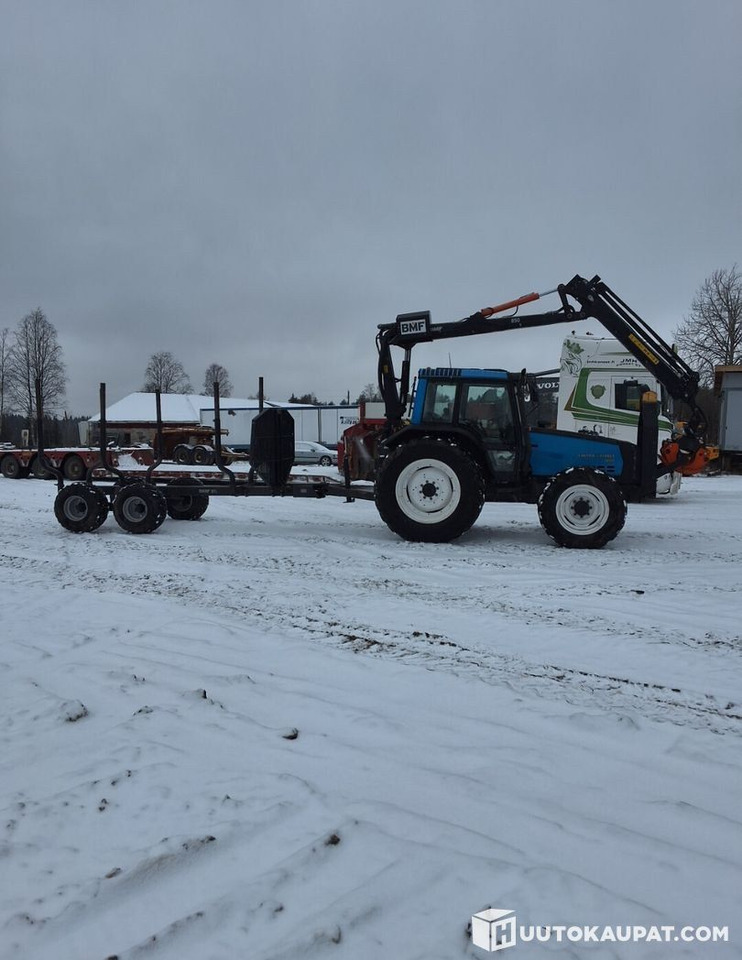 Valmet 6800 + PMF 850 crane + trailer BMF 9T, Leppävirta - Traktor: das Bild 2 Valmet 6800 + PMF 850 crane + trailer BMF 9T, Leppävirta - Traktor: das Bild 2