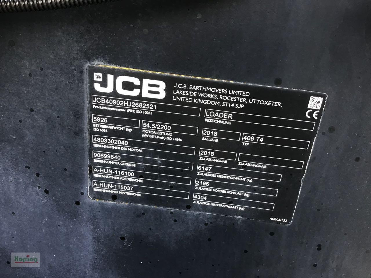 Radlader JCB 409: das Bild 12