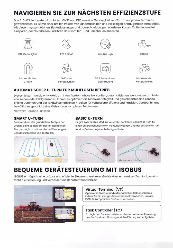 FJDynamics AT2 Automatisches GPS-Lenksystem für Traktoren - Anbauteil: das Bild 2 FJDynamics AT2 Automatisches GPS-Lenksystem für Traktoren - Anbauteil: das Bild 2