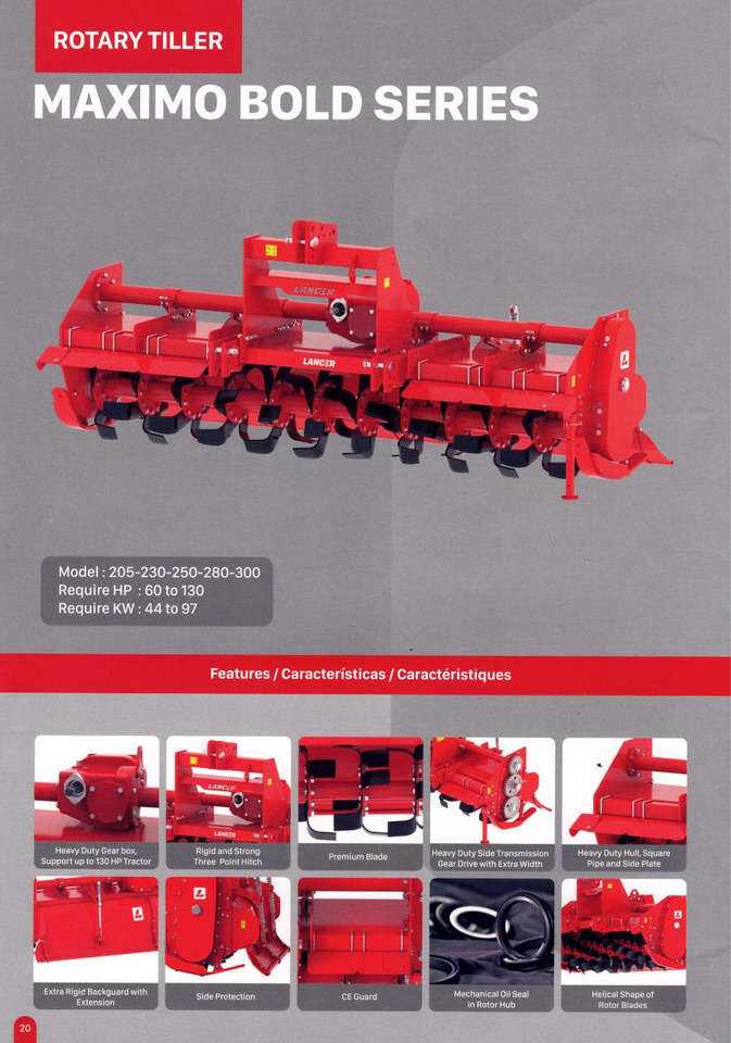 Lancer Maximo Bold 300 - Motorhacke: das Bild 3 Lancer Maximo Bold 300 - Motorhacke: das Bild 3