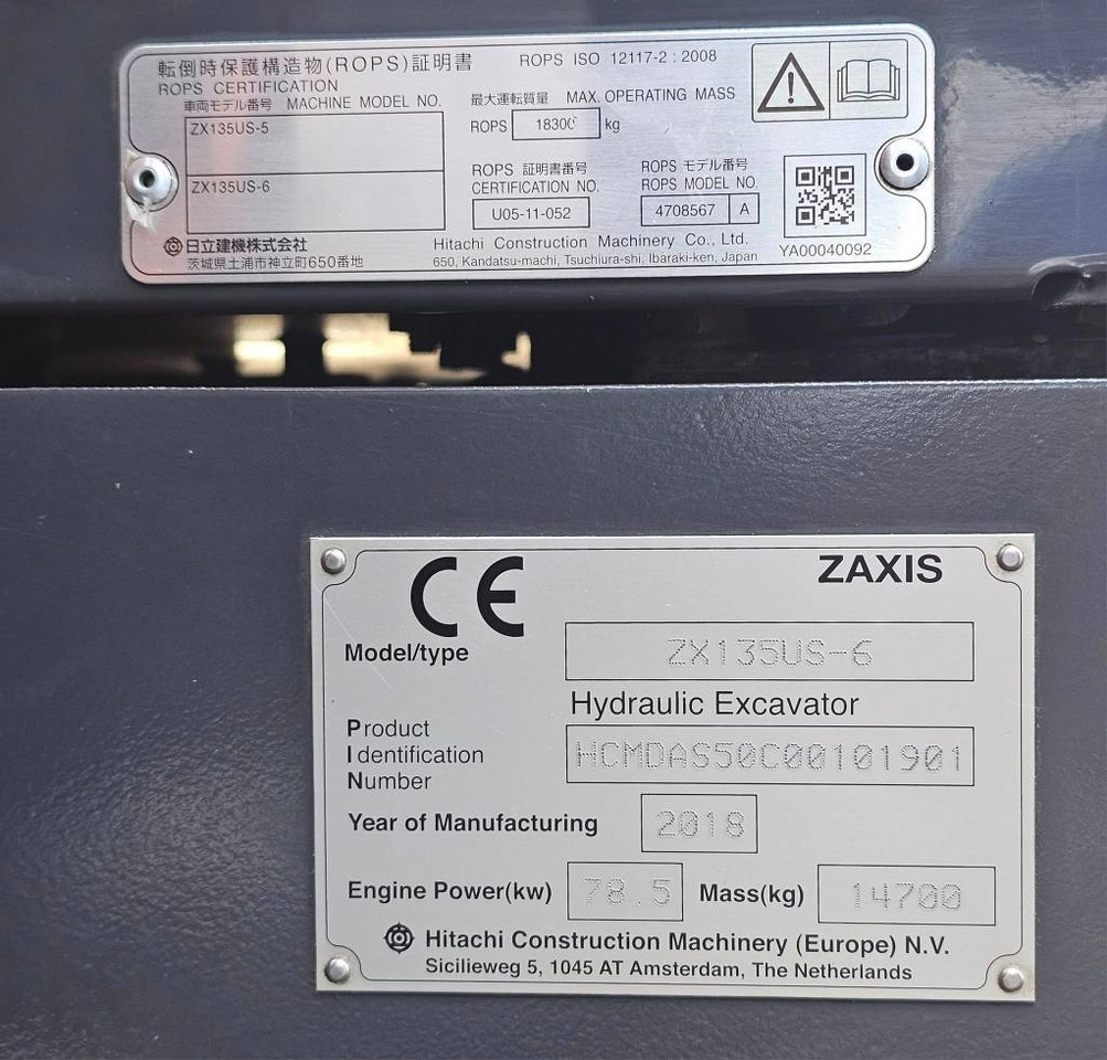 Kettenbagger Hitachi ZX 135 US-6: das Bild 46