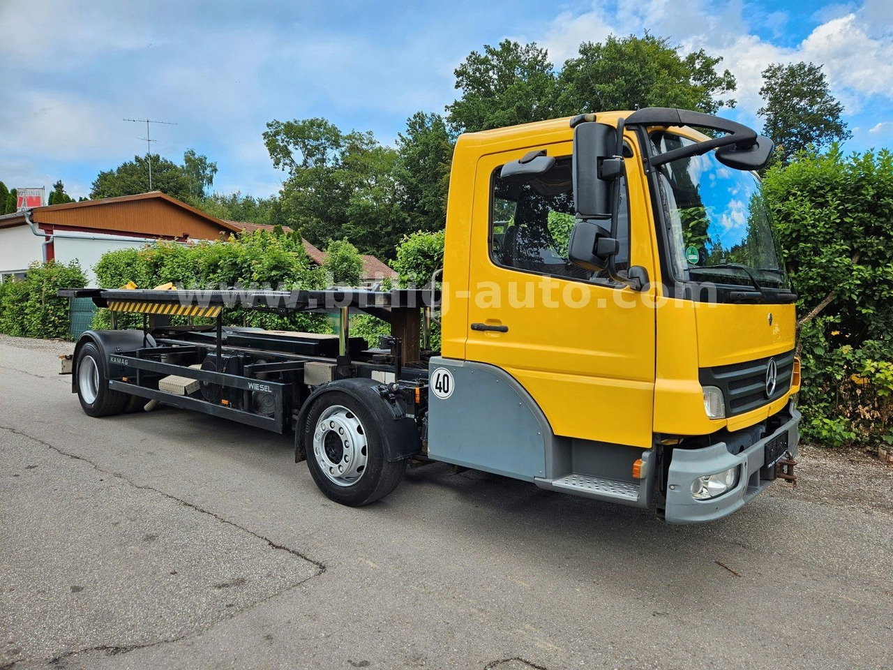 Mercedes-Benz Kamag * WBH 25 * Wiesel * Umsetzer * Sattelkupp. - Containerwagen/ Wechselfahrgestell LKW: das Bild 2 Mercedes-Benz Kamag * WBH 25 * Wiesel * Umsetzer * Sattelkupp. - Containerwagen/ Wechselfahrgestell LKW: das Bild 2