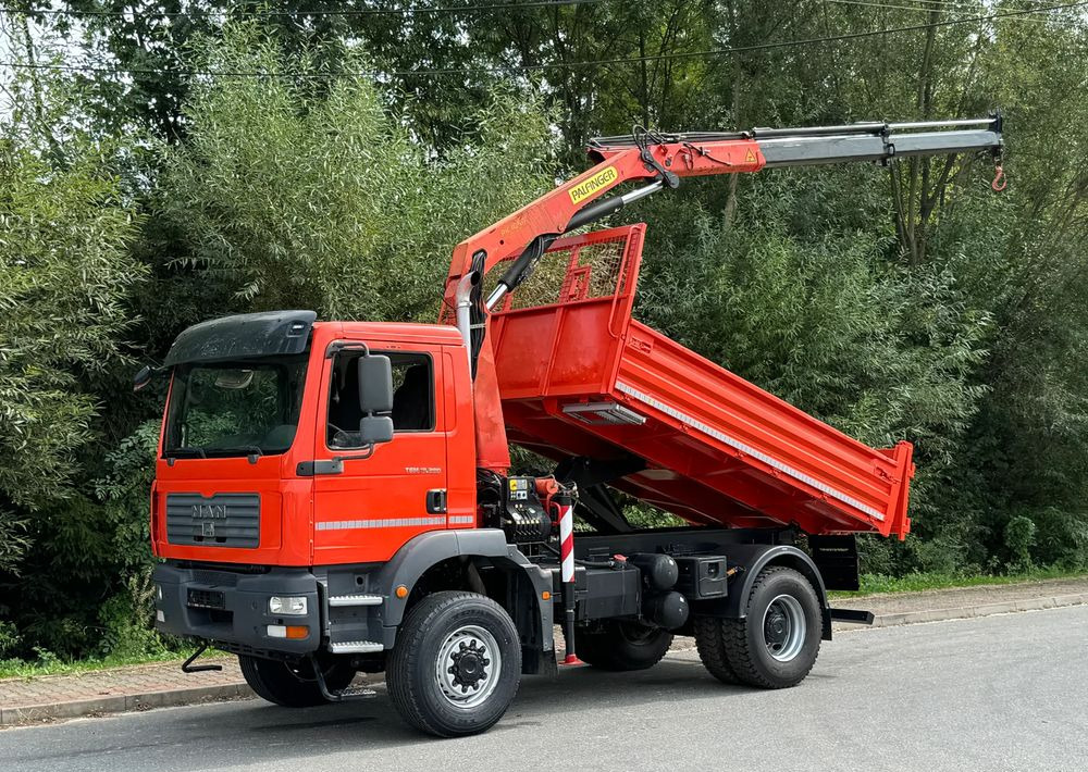 MAN TGM 18-280 MAN 4x4 HDS PALFINGER 105 KIPER WYWROTKA MEILLER BARDZO DOBRY STAN - Kipper: das Bild 1 MAN TGM 18-280 MAN 4x4 HDS PALFINGER 105 KIPER WYWROTKA MEILLER BARDZO DOBRY STAN - Kipper: das Bild 1