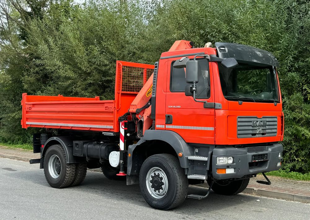 MAN TGM 18-280 MAN 4x4 HDS PALFINGER 105 KIPER WYWROTKA MEILLER BARDZO DOBRY STAN - Kipper: das Bild 2 MAN TGM 18-280 MAN 4x4 HDS PALFINGER 105 KIPER WYWROTKA MEILLER BARDZO DOBRY STAN - Kipper: das Bild 2