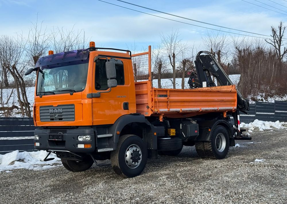 MAN * TGM 18-330 MAN 4x4 HDS Hiab 122 * Kiper Wywrotka * Bardzo Dobry Stan - Kipper: das Bild 2 MAN * TGM 18-330 MAN 4x4 HDS Hiab 122 * Kiper Wywrotka * Bardzo Dobry Stan - Kipper: das Bild 2