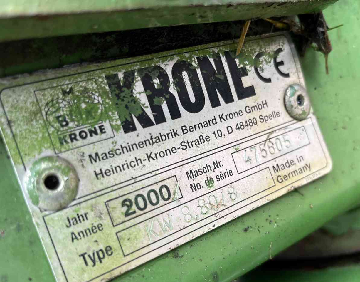 Krone KW 8.80/8 Schudder Tedder Kreiselheuer weidebouwmachines - Heuwender/ Wenderechen: das Bild 5 Krone KW 8.80/8 Schudder Tedder Kreiselheuer weidebouwmachines - Heuwender/ Wenderechen: das Bild 5