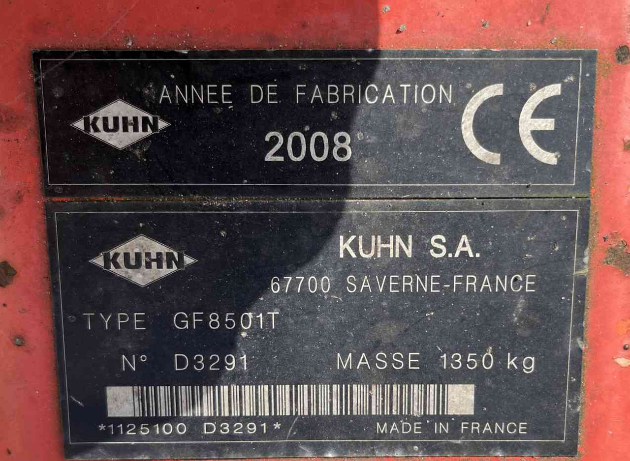 Kuhn GF 8501T Tedder Schudder Kreiselheuer weidebouwmachines - Heuwender/ Wenderechen: das Bild 4 Kuhn GF 8501T Tedder Schudder Kreiselheuer weidebouwmachines - Heuwender/ Wenderechen: das Bild 4