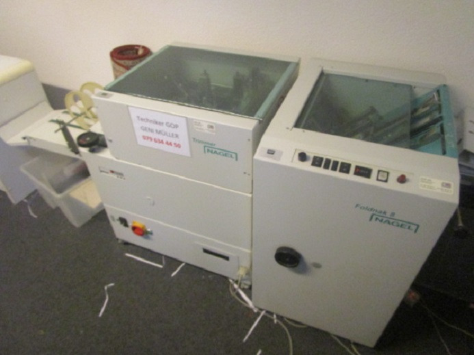 FALZ- UND HEFTMASCHINE NAGEL FOLDNAK 8 MIT TRIMMER - Falzmaschine: das Bild 2 FALZ- UND HEFTMASCHINE NAGEL FOLDNAK 8 MIT TRIMMER - Falzmaschine: das Bild 2