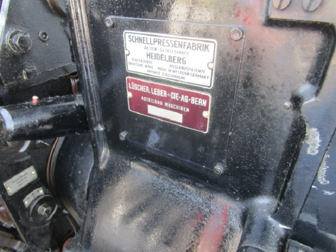HEIDELBERG TIEGEL A4 - Offsetdruckmaschine: das Bild 4 HEIDELBERG TIEGEL A4 - Offsetdruckmaschine: das Bild 4