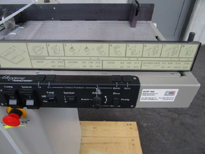 Druckmaschine RILLMASCHINE MORGANA AUTOCREASER 708202: das Bild 7