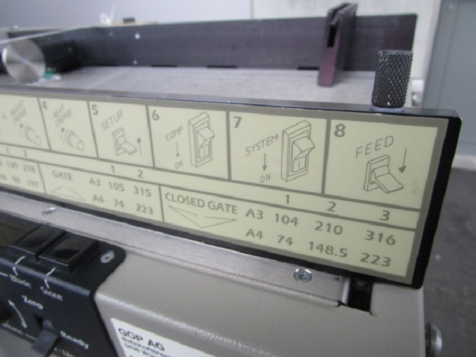 Druckmaschine RILLMASCHINE MORGANA AUTOCREASER 708202: das Bild 8