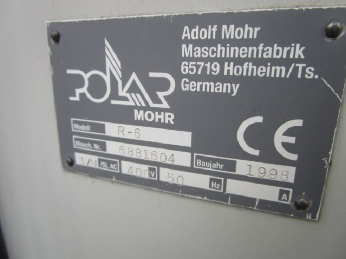 Druckmaschine RÜTTLER POLAR R-6: das Bild 6