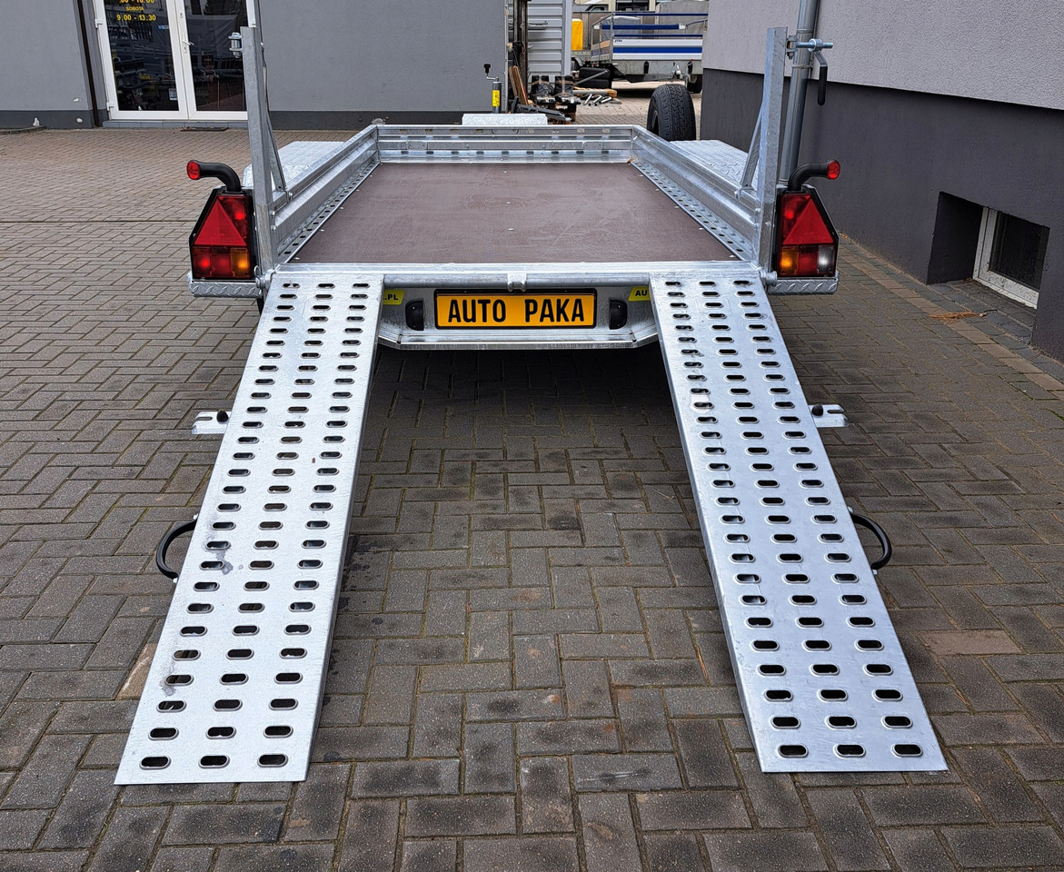 Baumaschinenanhänger, Zustand - NEU PRZYCZEPA LAWETA DO MINIKOPARKI Z NAJAZDAMI STALOWYMI, DMC 2700 KG / MINI EXCAVATOR TRANSPORTER TRAILER WITH STEEL RAMPS, DMC 2700 KG: das Bild 8