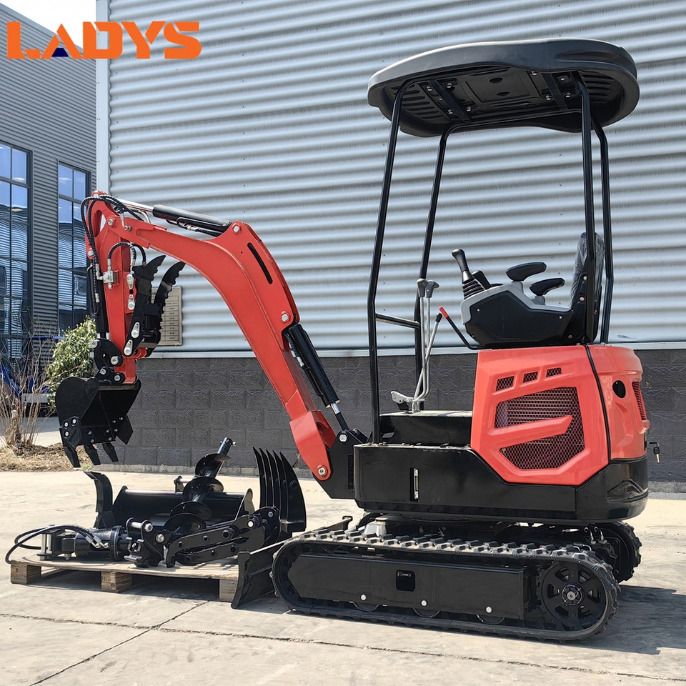 LADYS Mini Excavator Digger Miniexcavadora EPA Kubota Engine Chinese LADYS DY18 Mini Excavator For Sale With Mini Excavator Attachment Set - Minibagger: das Bild 1 LADYS Mini Excavator Digger Miniexcavadora EPA Kubota Engine Chinese LADYS DY18 Mini Excavator For Sale With Mini Excavator Attachment Set - Minibagger: das Bild 1