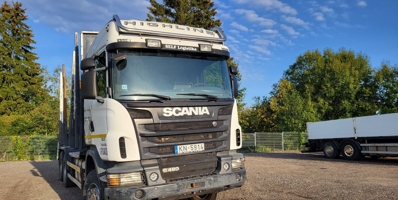 Scania G480 - Holztransporter, Autokran: das Bild 3 Scania G480 - Holztransporter, Autokran: das Bild 3