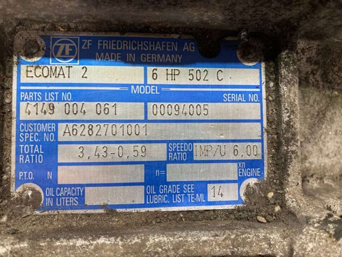 ZF Getriebe ZF 6HP 502C 5HP502C 4149004061 Mercedes Citaro Ecomat 2 - Getriebe für Bus: das Bild 2 ZF Getriebe ZF 6HP 502C 5HP502C 4149004061 Mercedes Citaro Ecomat 2 - Getriebe für Bus: das Bild 2