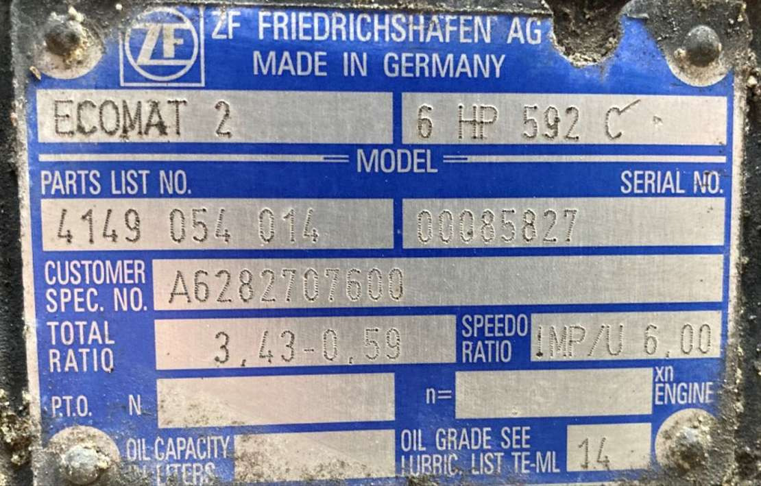 ZF Getriebe ZF 6HP 592C 6HP592C 4149054014 Mercedes Citaro Ecomat 2 - Getriebe für Bus: das Bild 2 ZF Getriebe ZF 6HP 592C 6HP592C 4149054014 Mercedes Citaro Ecomat 2 - Getriebe für Bus: das Bild 2