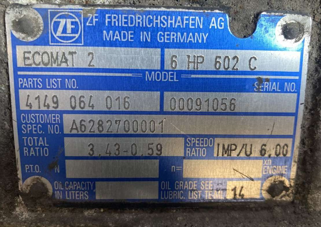 ZF Getriebe ZF 6HP 602C 6HP602C 4149064016 Mercedes Citaro Ecomat 2 A6282700001 - Getriebe für Bus: das Bild 2 ZF Getriebe ZF 6HP 602C 6HP602C 4149064016 Mercedes Citaro Ecomat 2 A6282700001 - Getriebe für Bus: das Bild 2