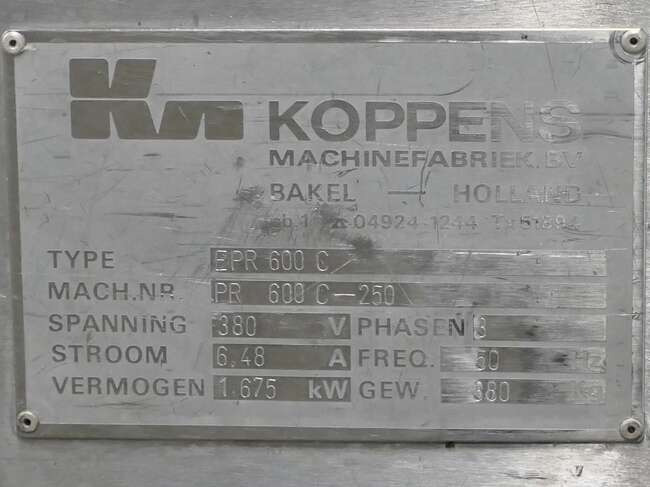 Koppens breading machine PR600C - Lebensmittelmaschine: das Bild 5 Koppens breading machine PR600C - Lebensmittelmaschine: das Bild 5
