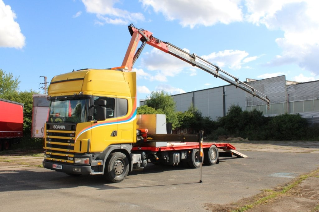 Scania R 114 LB340 6X2 L PALFINGER PK16502 - Autotransporter LKW, Autokran: das Bild 2 Scania R 114 LB340 6X2 L PALFINGER PK16502 - Autotransporter LKW, Autokran: das Bild 2