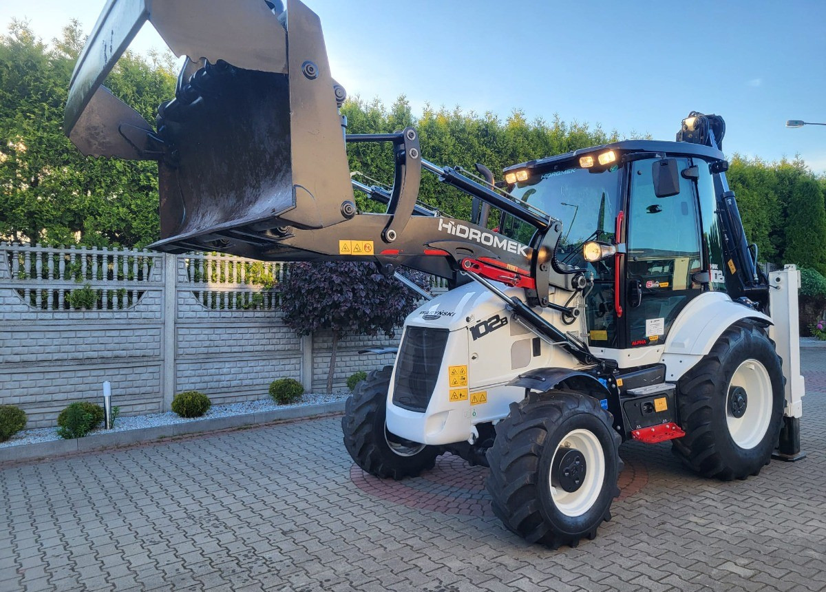 Baggerlader Hidromek 102 B Waryński Salon Polska Koparko Ładowarka 102B Stan Idealny Polski: das Bild 9