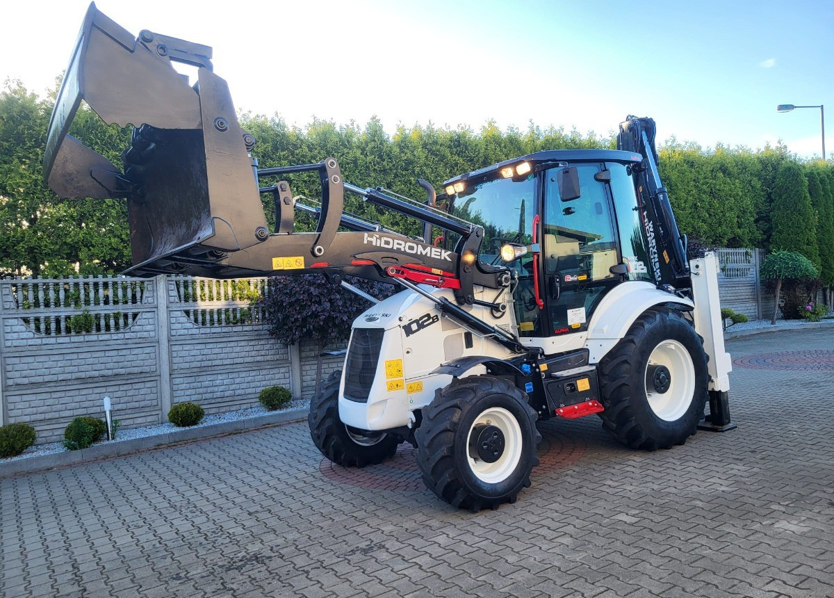 Baggerlader Hidromek 102 B Waryński Salon Polska Koparko Ładowarka 102B Stan Idealny Polski: das Bild 16