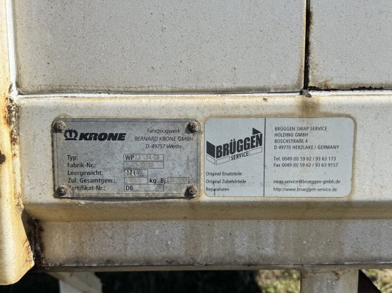 Krone Wechselpritche - Planenaufbau: das Bild 3 Krone Wechselpritche - Planenaufbau: das Bild 3