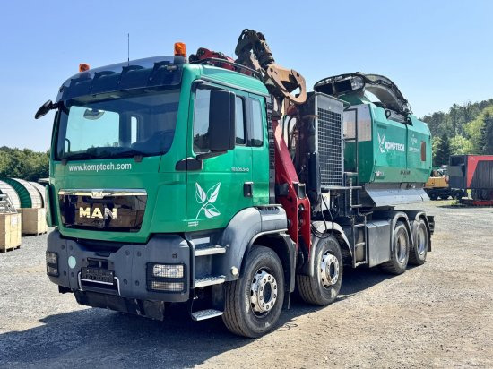 MAN TGS 35.540 8x4 mit Komptech-Zusatzeinheit - LKW, Holzschredder: das Bild 1 MAN TGS 35.540 8x4 mit Komptech-Zusatzeinheit - LKW, Holzschredder: das Bild 1