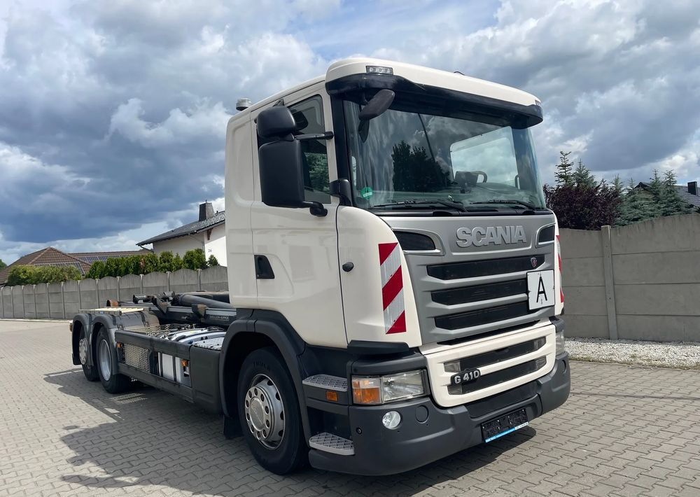 Scania R410 Hakowiec MEILLER RK20 65 - Abrollkipper: das Bild 2 Scania R410 Hakowiec MEILLER RK20 65 - Abrollkipper: das Bild 2
