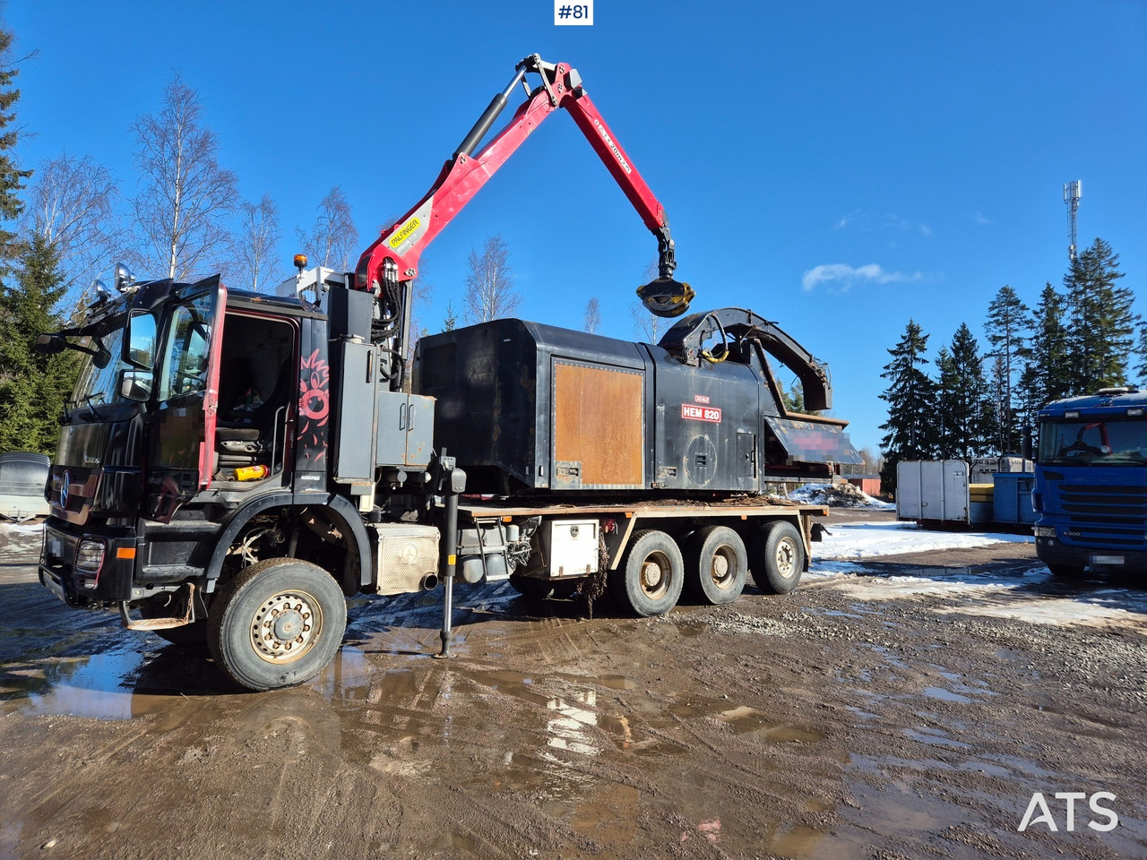 Jenz HEM 820 Autohakkuri sekä nostin - Holzschredder: das Bild 1 Jenz HEM 820 Autohakkuri sekä nostin - Holzschredder: das Bild 1