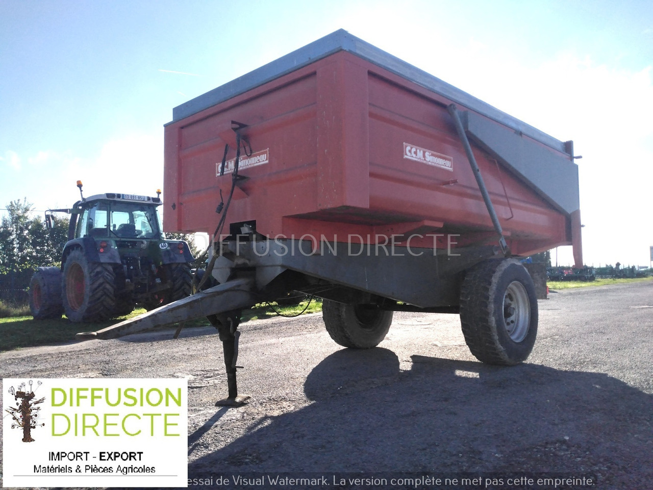 SIMONNEAU BENNE AGRICOLE MONO 8 - Landwirtschaftlicher Kipper: das Bild 1 SIMONNEAU BENNE AGRICOLE MONO 8 - Landwirtschaftlicher Kipper: das Bild 1