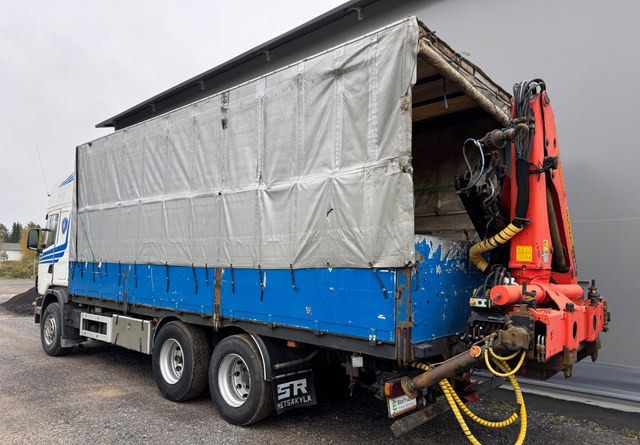 ScaniaScania 144G 6x2 - Koffer LKW, Autokran: das Bild 4 ScaniaScania 144G 6x2 - Koffer LKW, Autokran: das Bild 4