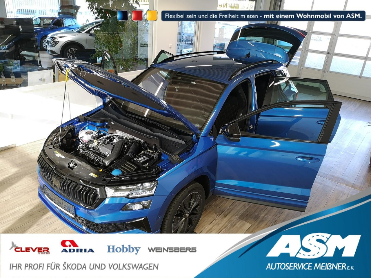 Skoda Karoq Sportline 1,5 TSI DSG*AHK*360°5J.GARANTIE* - SUV/ Geländewagen: das Bild 1 Skoda Karoq Sportline 1,5 TSI DSG*AHK*360°5J.GARANTIE* - SUV/ Geländewagen: das Bild 1