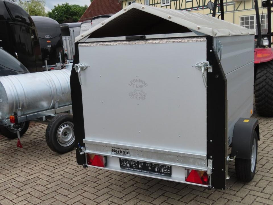 TPV Kleinviehanhänger 1,0t Flügeltür Viehanhänger Ziegen Schafe - Tiertransporter Anhänger: das Bild 4 TPV Kleinviehanhänger 1,0t Flügeltür Viehanhänger Ziegen Schafe - Tiertransporter Anhänger: das Bild 4