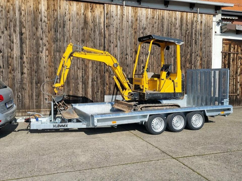 Vlemmix Tridem Maschinentransporter 3,5t Minibagger - Baumaschinenanhänger: das Bild 1 Vlemmix Tridem Maschinentransporter 3,5t Minibagger - Baumaschinenanhänger: das Bild 1