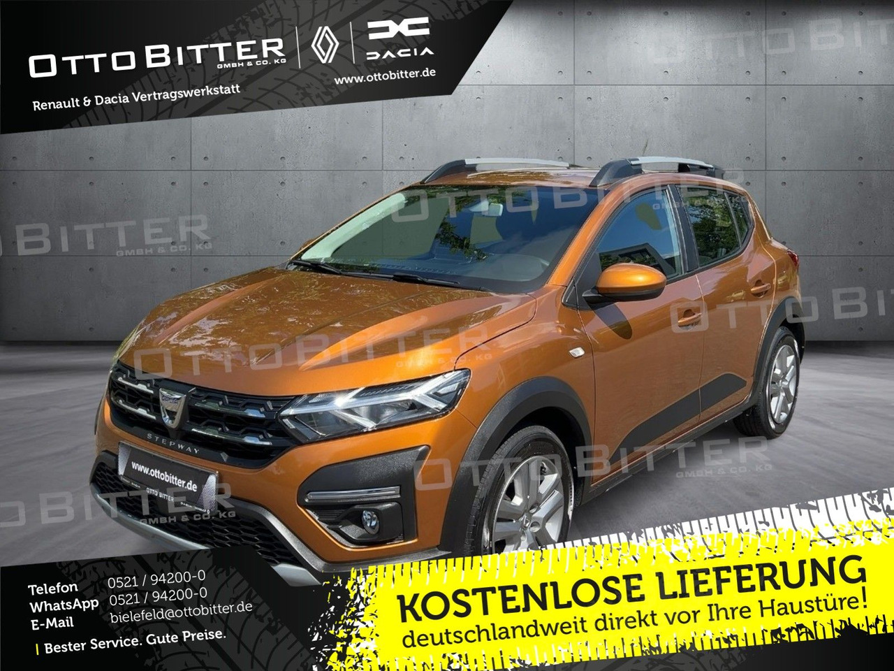 Dacia Sandero Stepway Comfort TCe100 ECO-G ANHÄNGERK - Limousine: das Bild 1 Dacia Sandero Stepway Comfort TCe100 ECO-G ANHÄNGERK - Limousine: das Bild 1