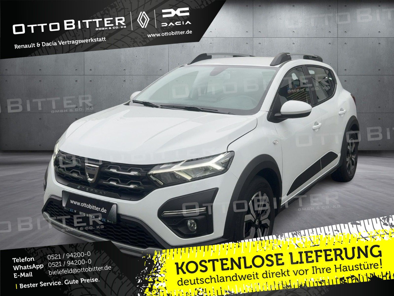 Dacia Sandero Stepway Comfort TCe90 ALU/KAMERA/NAVI - Limousine: das Bild 1 Dacia Sandero Stepway Comfort TCe90 ALU/KAMERA/NAVI - Limousine: das Bild 1