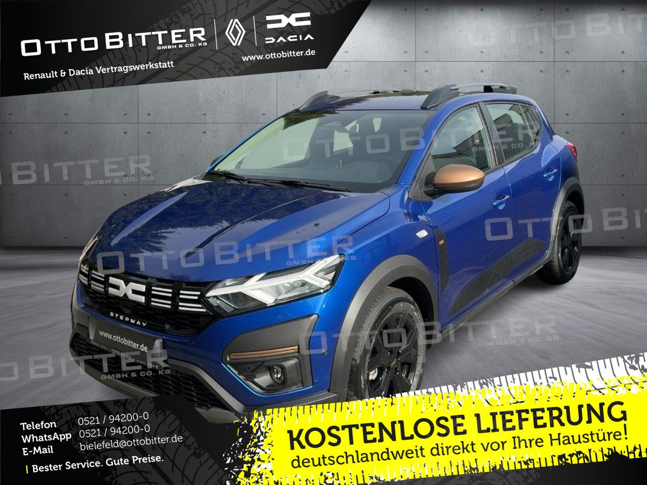Dacia Sandero Stepway Extreme TCe110 CITY-PAKET/NAVI - Limousine: das Bild 1 Dacia Sandero Stepway Extreme TCe110 CITY-PAKET/NAVI - Limousine: das Bild 1