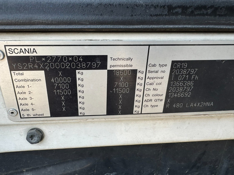 Sattelzugmaschine Scania R 480 Highline (GOOD CONDTION / BON ETAT): das Bild 13
