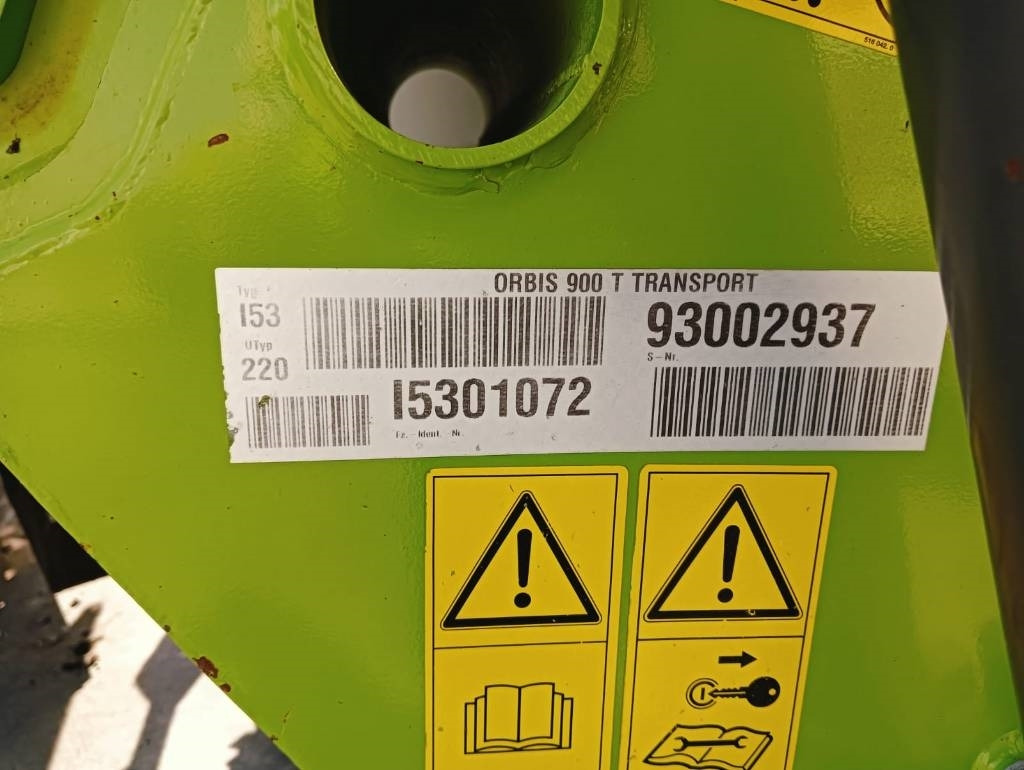 Pflückvorsatz für Mähdrescher Claas Orbis 900: das Bild 8 Pflückvorsatz für Mähdrescher Claas Orbis 900: das Bild 8