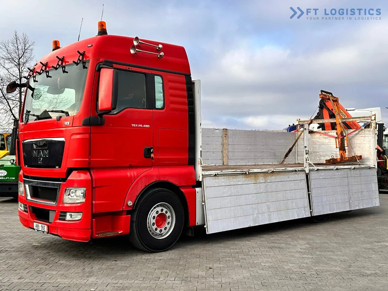 MAN TGX 26.480 Ciężarówka burtowa MAN TGX 26.480 6X2 / PALFINGER PK9002-EH B Crane / 80% Michelin - Autokran: das Bild 2 MAN TGX 26.480 Ciężarówka burtowa MAN TGX 26.480 6X2 / PALFINGER PK9002-EH B Crane / 80% Michelin - Autokran: das Bild 2