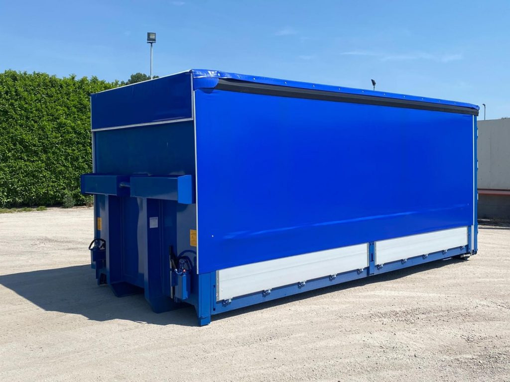 CONTAINER SCARRABILE NUOVO CENTINATO CON ALZA E A - Abrollcontainer: das Bild 1 CONTAINER SCARRABILE NUOVO CENTINATO CON ALZA E A - Abrollcontainer: das Bild 1
